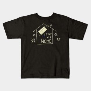 covid19 stay at home Kids T-Shirt